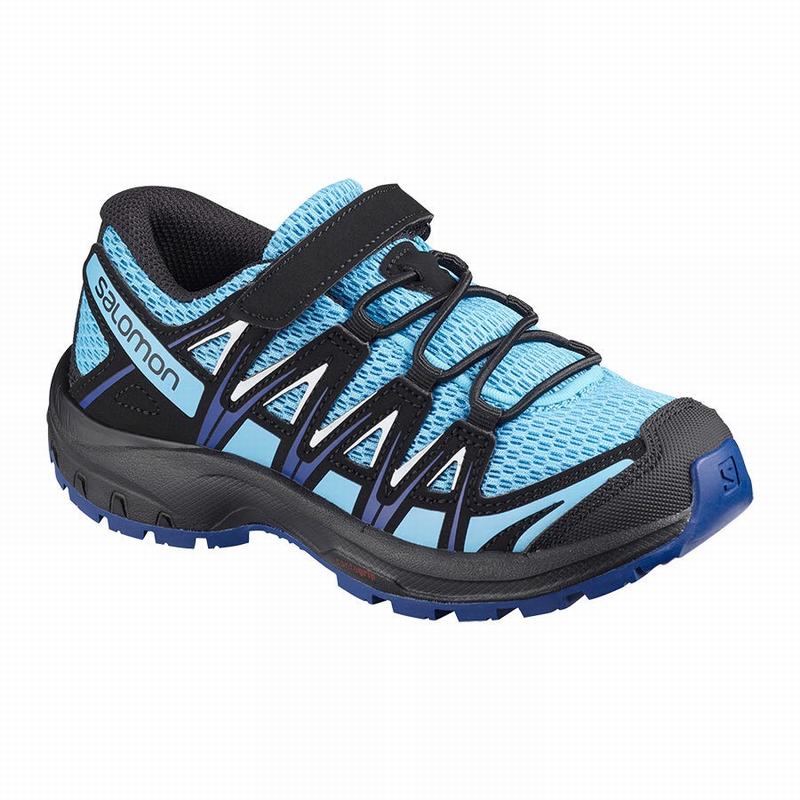 Salomon XA PRO 3D K Zapatillas Trail Running Niños - Azules / Blancas - Colombia (87629-FRSJ)